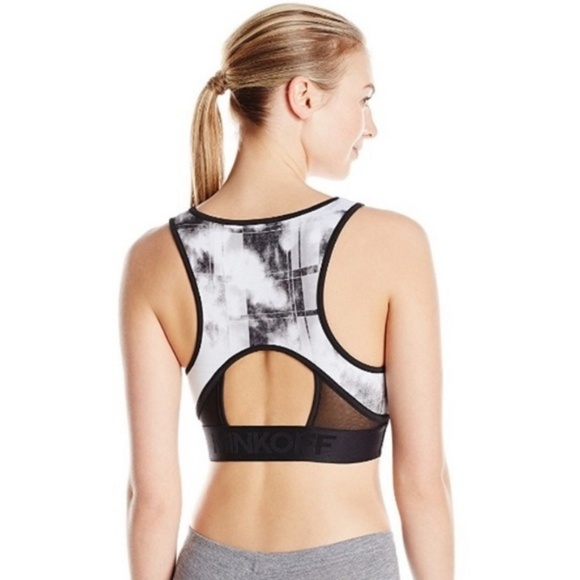 rebecca minkoff // marble print mesh sports bra - Picture 3 of 4